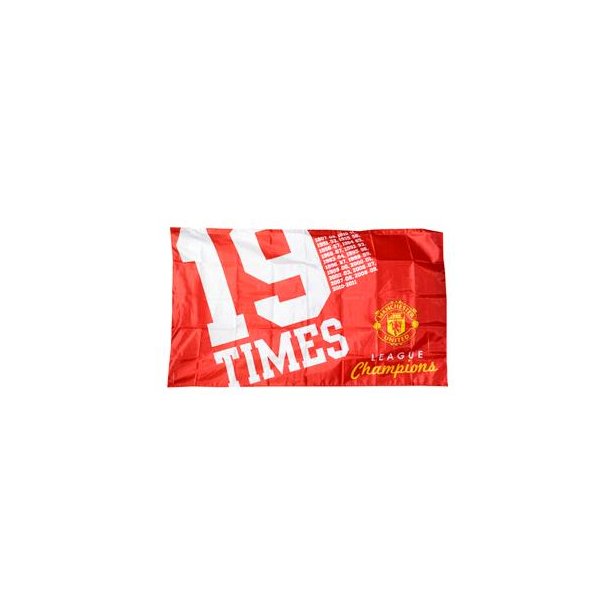 Manchester United flag 19 Times Champions